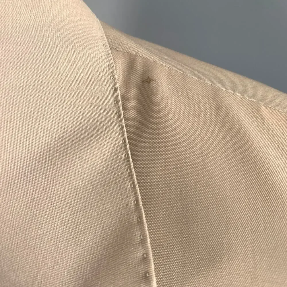 GUCCI Chest Size 42 Khaki Solid Wool Notch Lapel Sport Coat